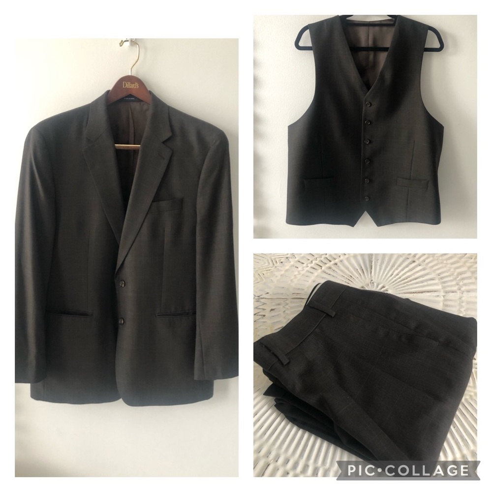 Ralph by Ralph Lauren Dark Brown 3 Piece Suit